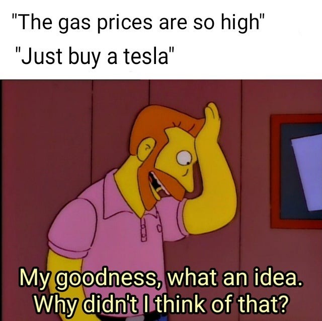Solution to high gas prices - meme