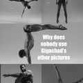 Why does nobody use these gigachad pictures?