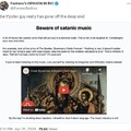 Beware of satanic music meme