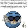 no fue el pueblo peruano que apoyo a argentina, fue Fernando Belaúnde, no fue el pueblo britanico que respondio al asunto, fue Margaret Thatcher, TOMEN pendejos que dicen "fueron los politicos" :son: