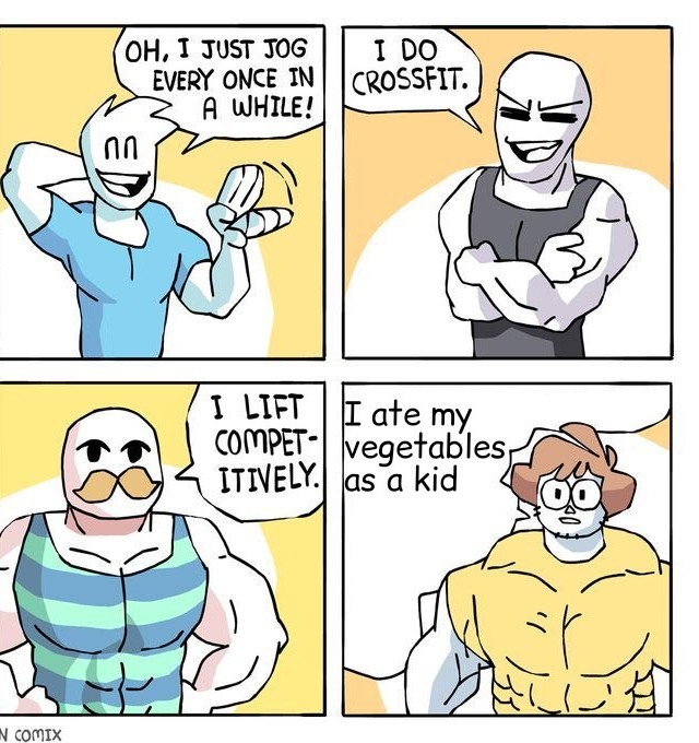 Vegtables good - meme