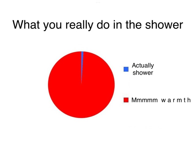 What you really do in the shower - meme