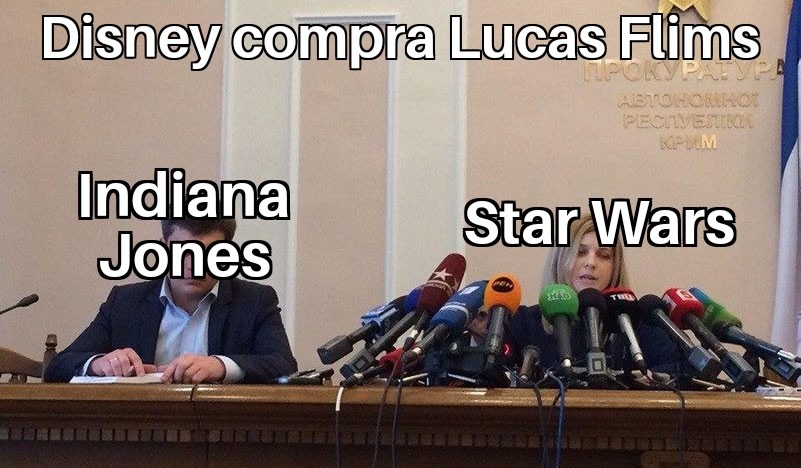Disney solo piensa en Star Wars - meme
