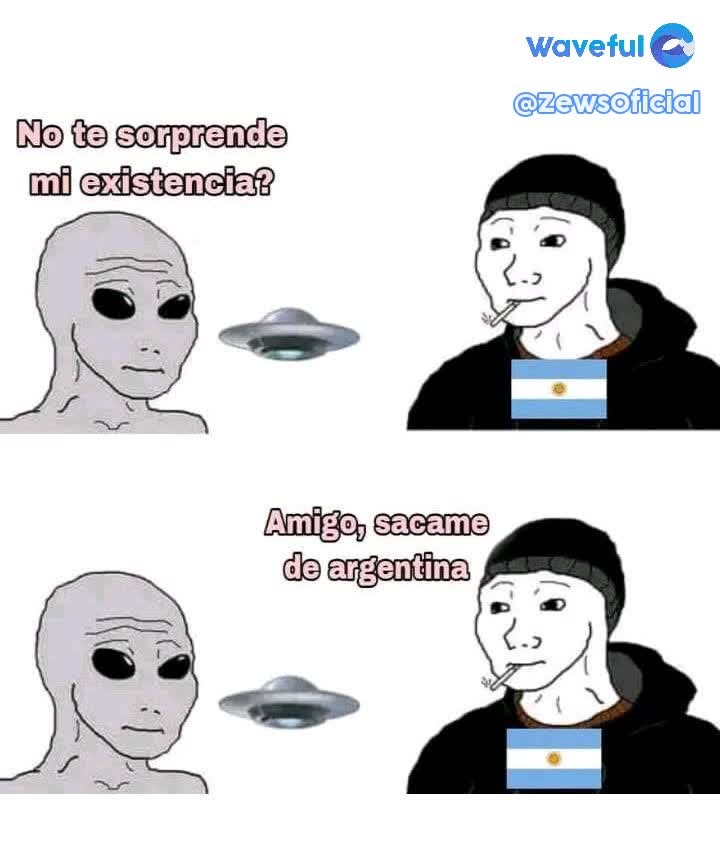 Alien y Argentino - meme