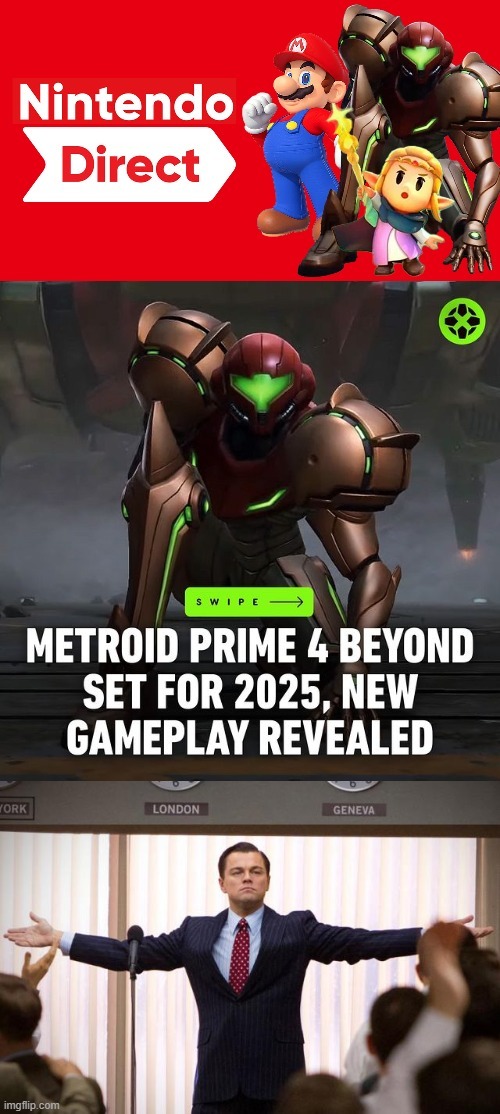 Nintendo Direct and Metroid Prime 4 - meme