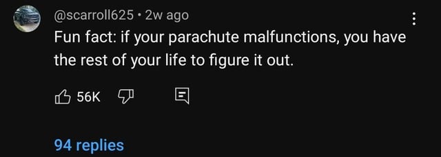 Parachute meme