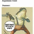 Argonians are property