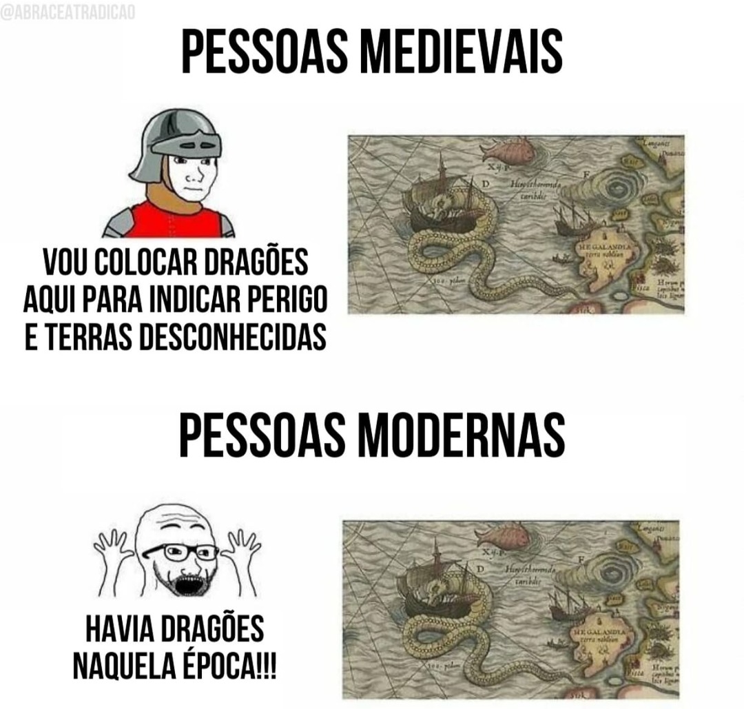 Mapa medieval - meme