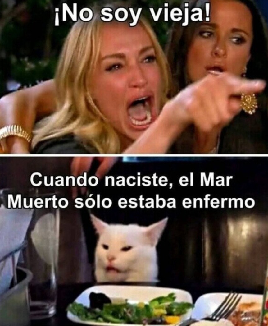 Cuando naciste, el Mar Muerto solo estaba enfermo - meme