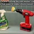 Deep clean your bathroom with a power drill.