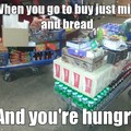 I hate to do groceries in starvation...