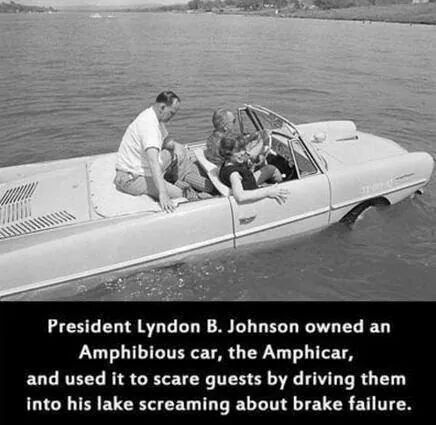 Lyndon B. Johnson was a prankster back in the day - meme