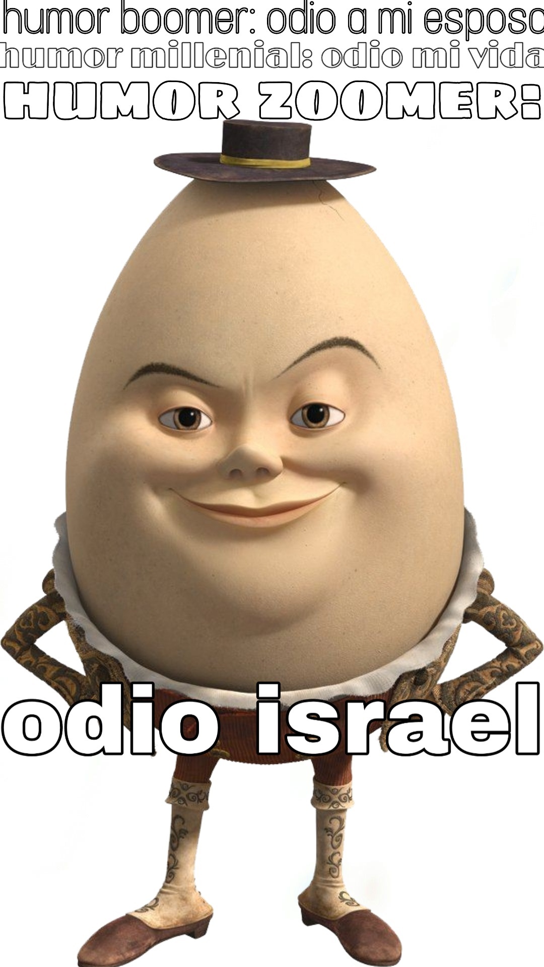 Odio israel - meme