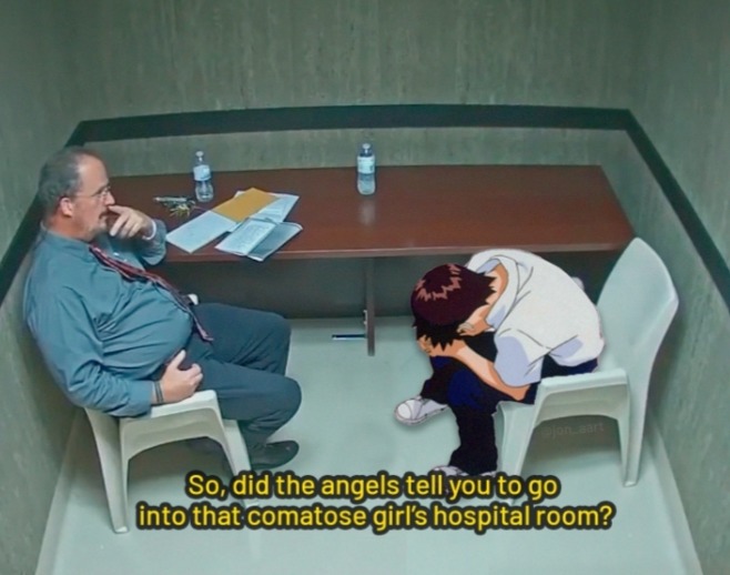 Get in the padded cell Shinji - meme