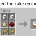 I fixed the cake recipe