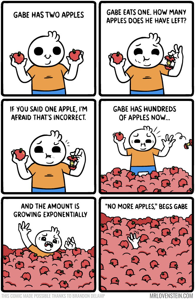 An apple a day keeps the doctor away - meme