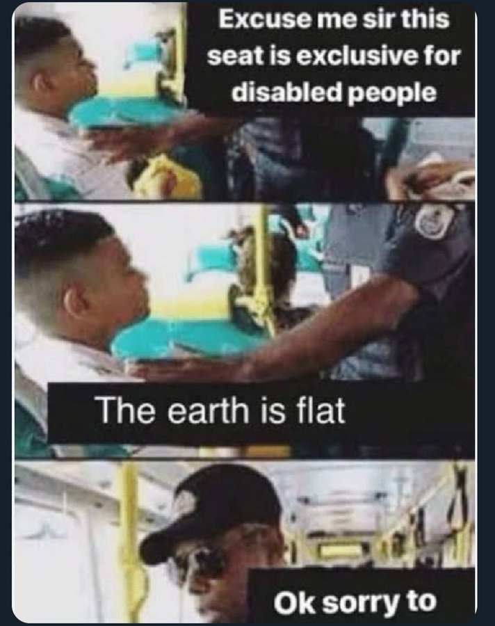 The Earth is clearly a triangle - meme