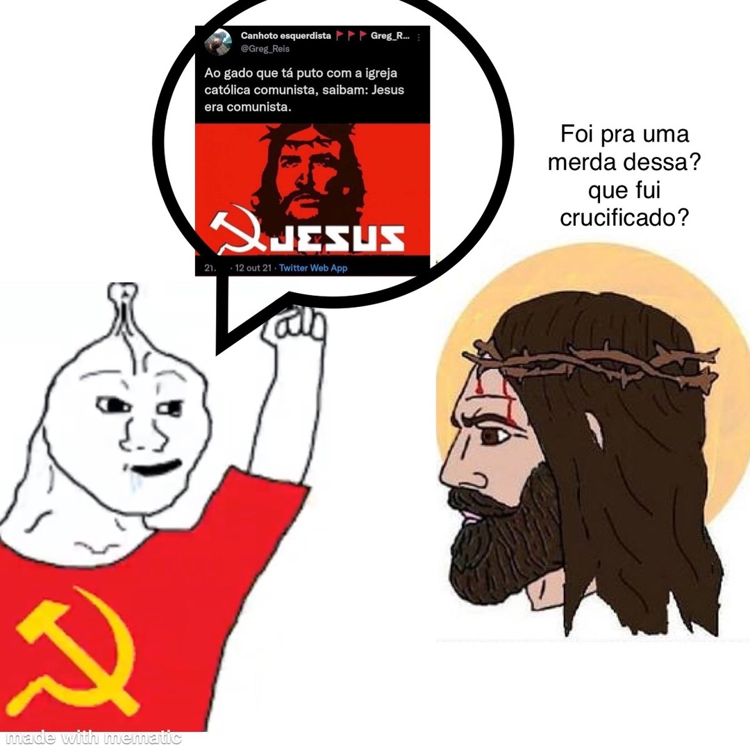 Jesus não era maconheiro igual esse bosta do Greg canhoto - meme