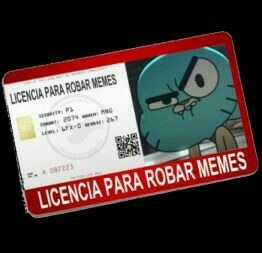 licencia para robar memes xd