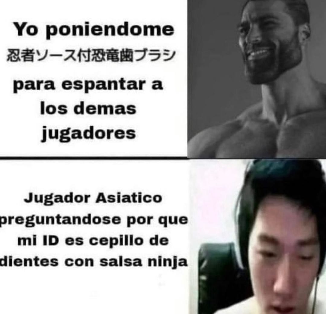 Nombres chinos gigachad para users gamers - meme