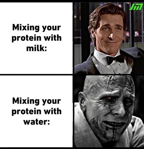 Protein shakes - meme