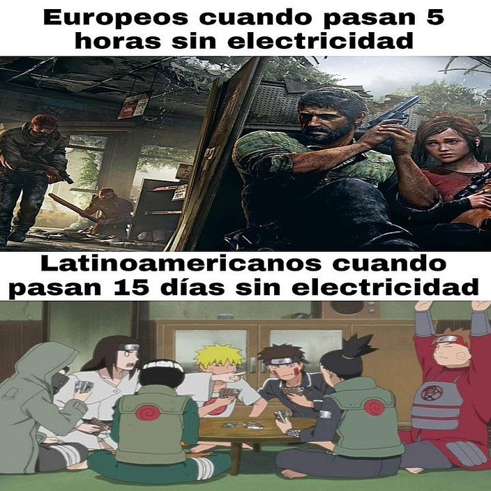 Se fue la luz en Europa. - meme