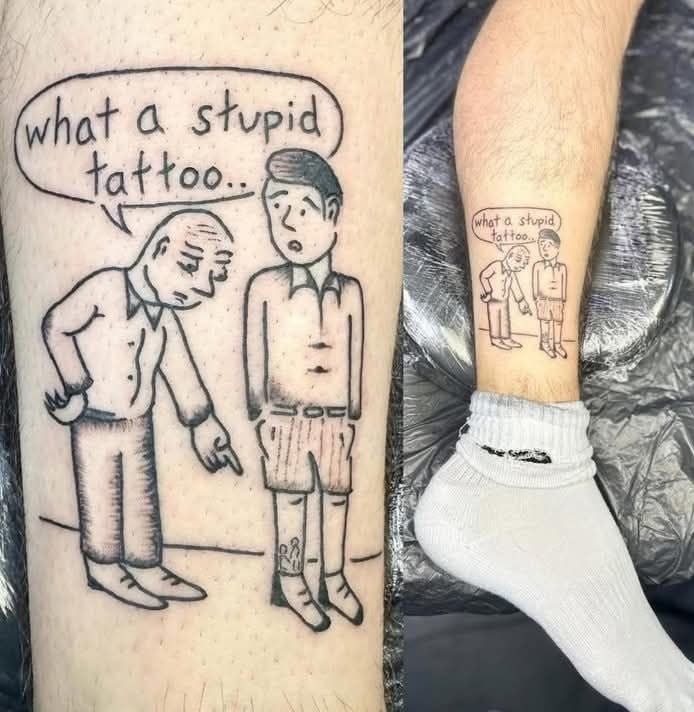 Ese tatuaje sí que fue una mala decisión bro - meme