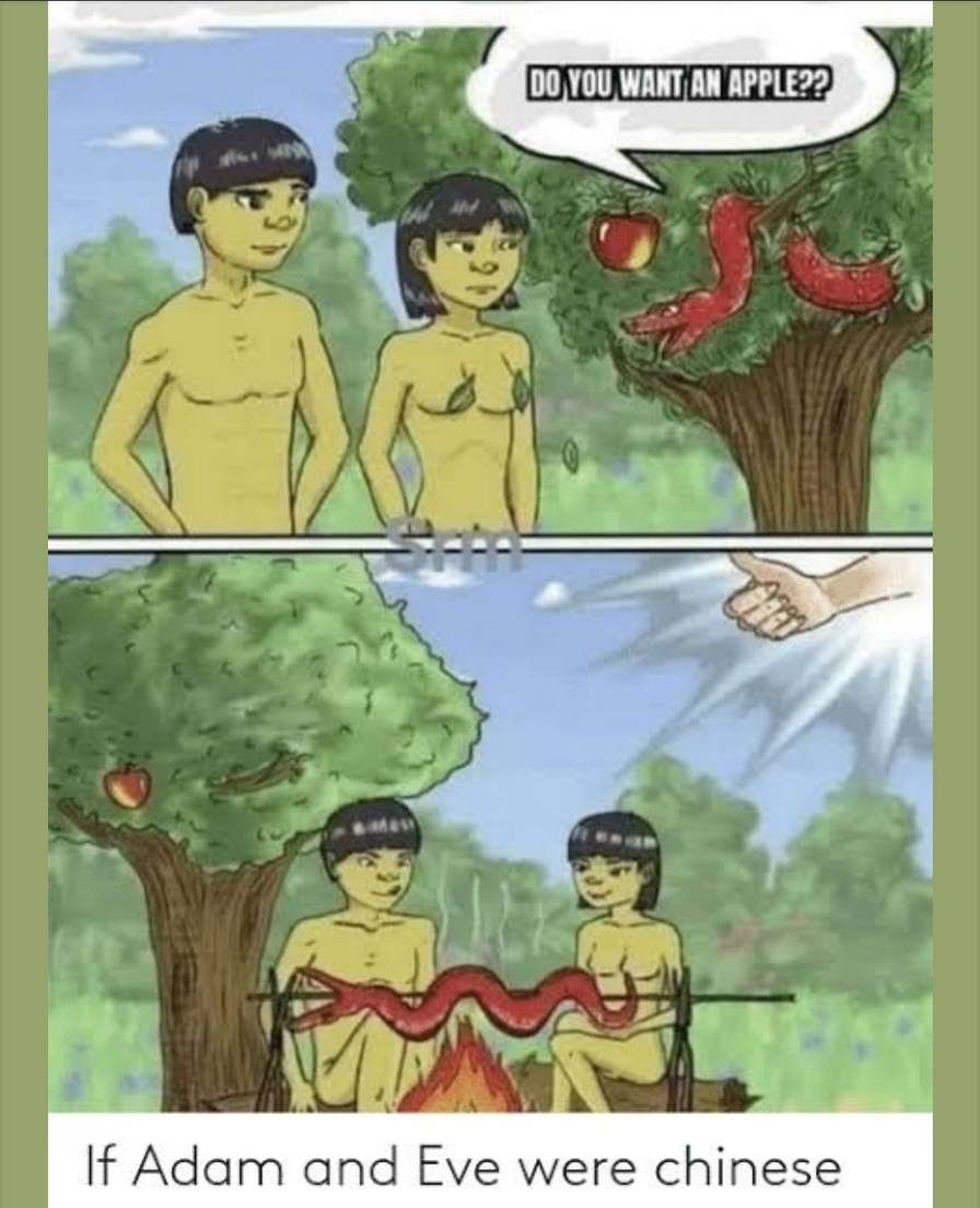 Adam and Eve - meme