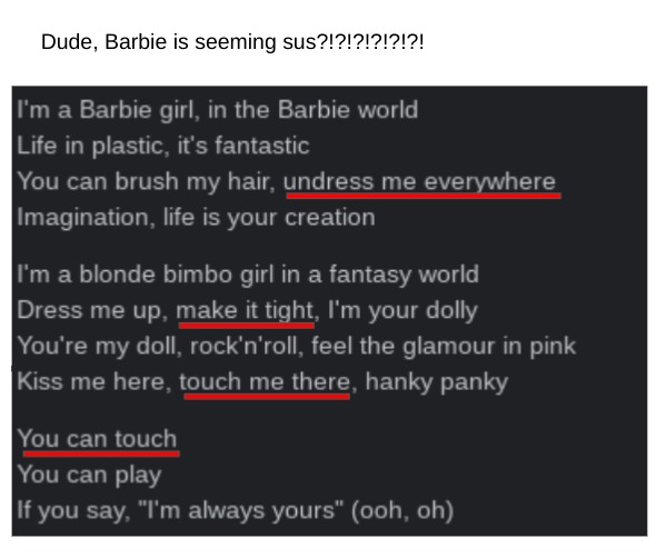 sus barbie - meme