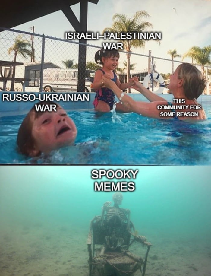 "It's spooktober time, but there's no spook... But the world is making new skeletons at fast pace" - meme