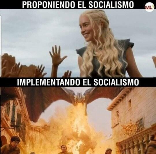 Socialismo explicado con Juego de Tronos - meme