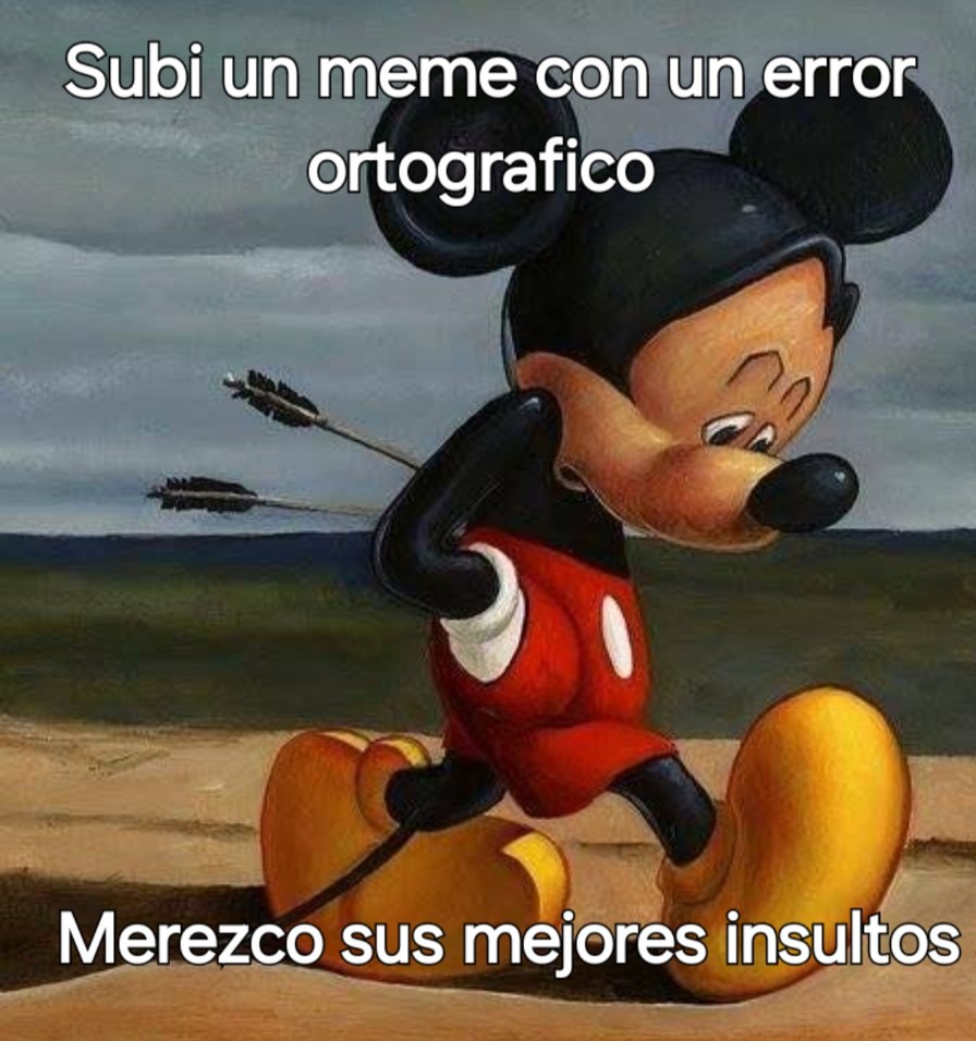 Mickey.flechas.en.la.espalda.png - meme