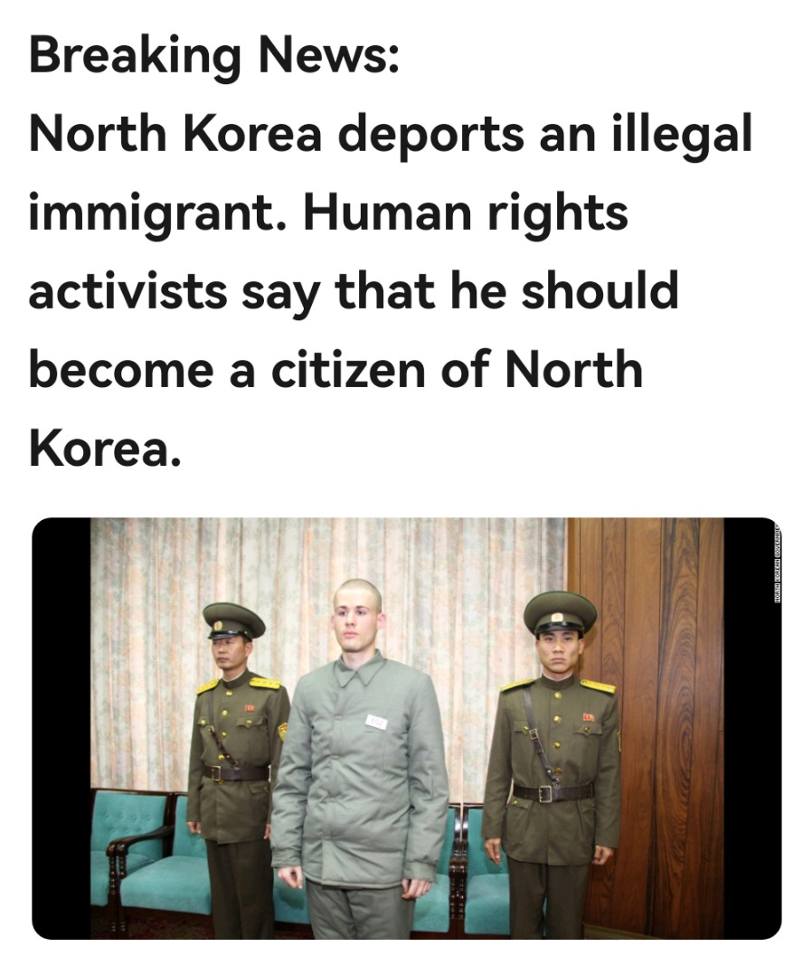 He crossed the border in search of a dream - meme