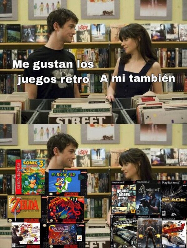 meme de juegos retro