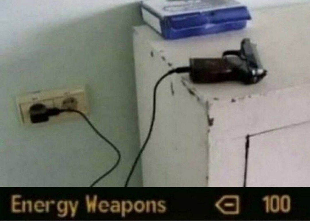 Energy weapons - meme