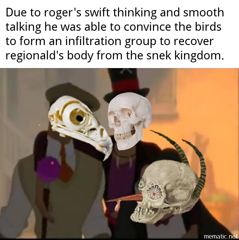 I'm currently studying the skeleton mythos very closely - meme
