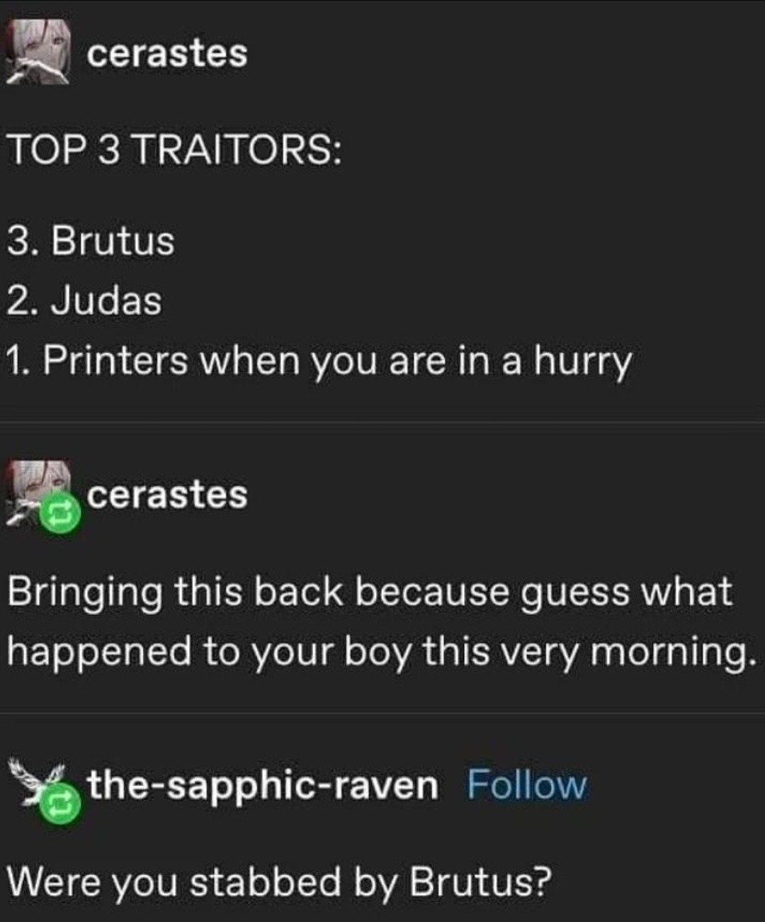 Goddammit Brutus not AGAIN... - meme