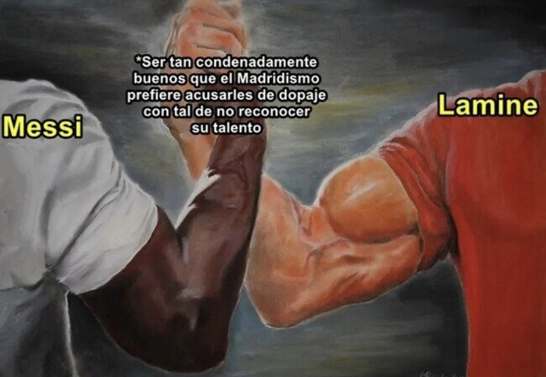 cuando juegan tan bien que prefieren decir que se dopan a aceptar el talento - meme