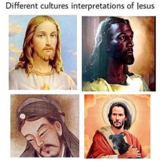 how different cultures see Jesus - meme