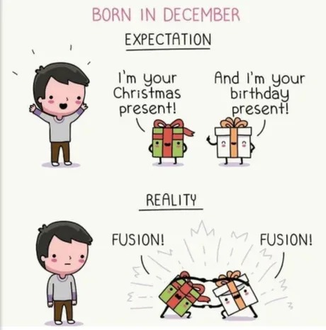 Born in December meme