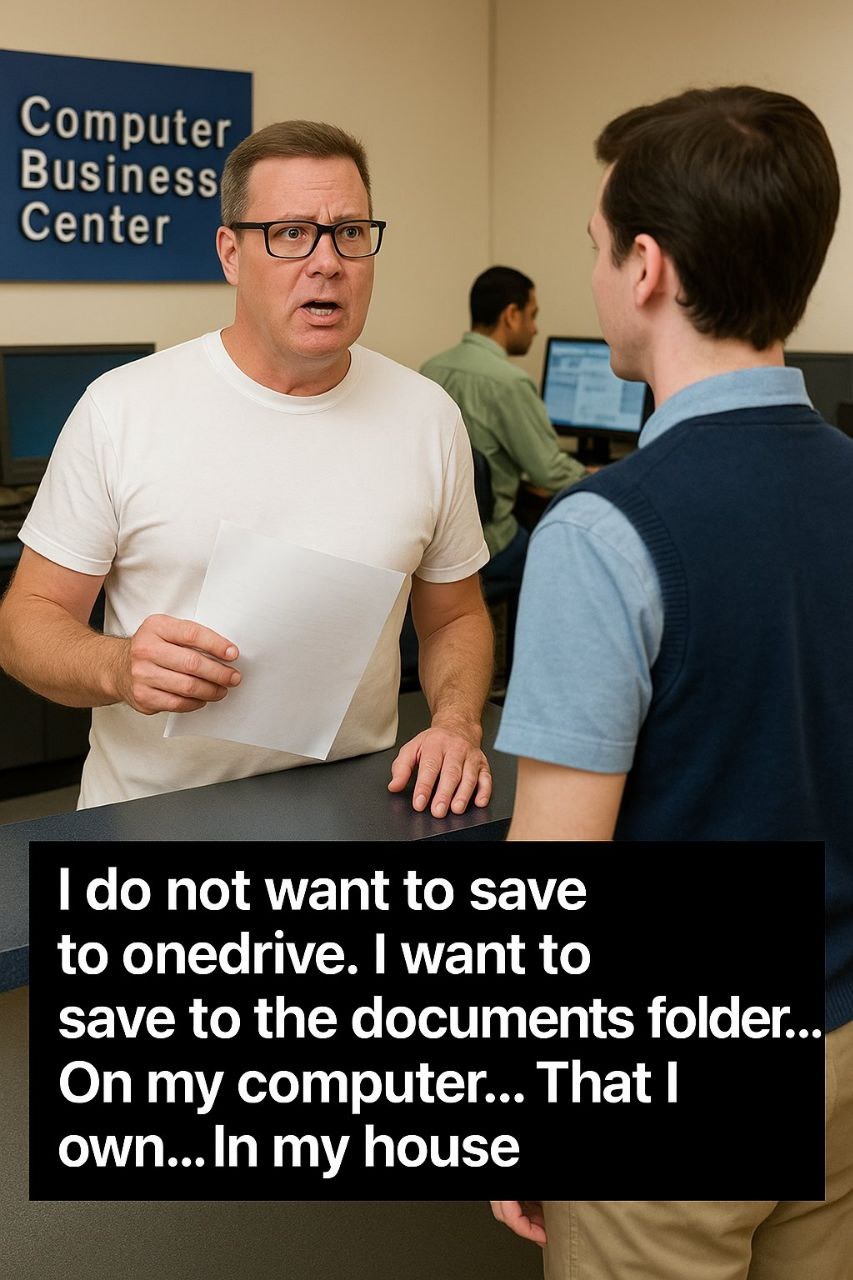 I SAID save it to MY computer, Clippy - meme