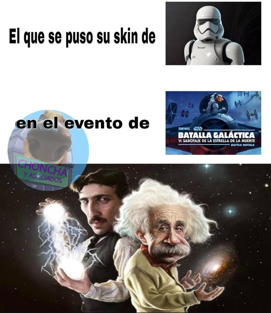 skin galáctica arrasando en evento - meme