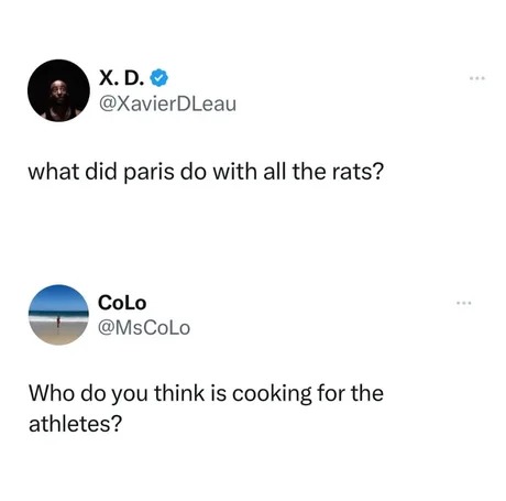 Paris rats during the Olympics - meme