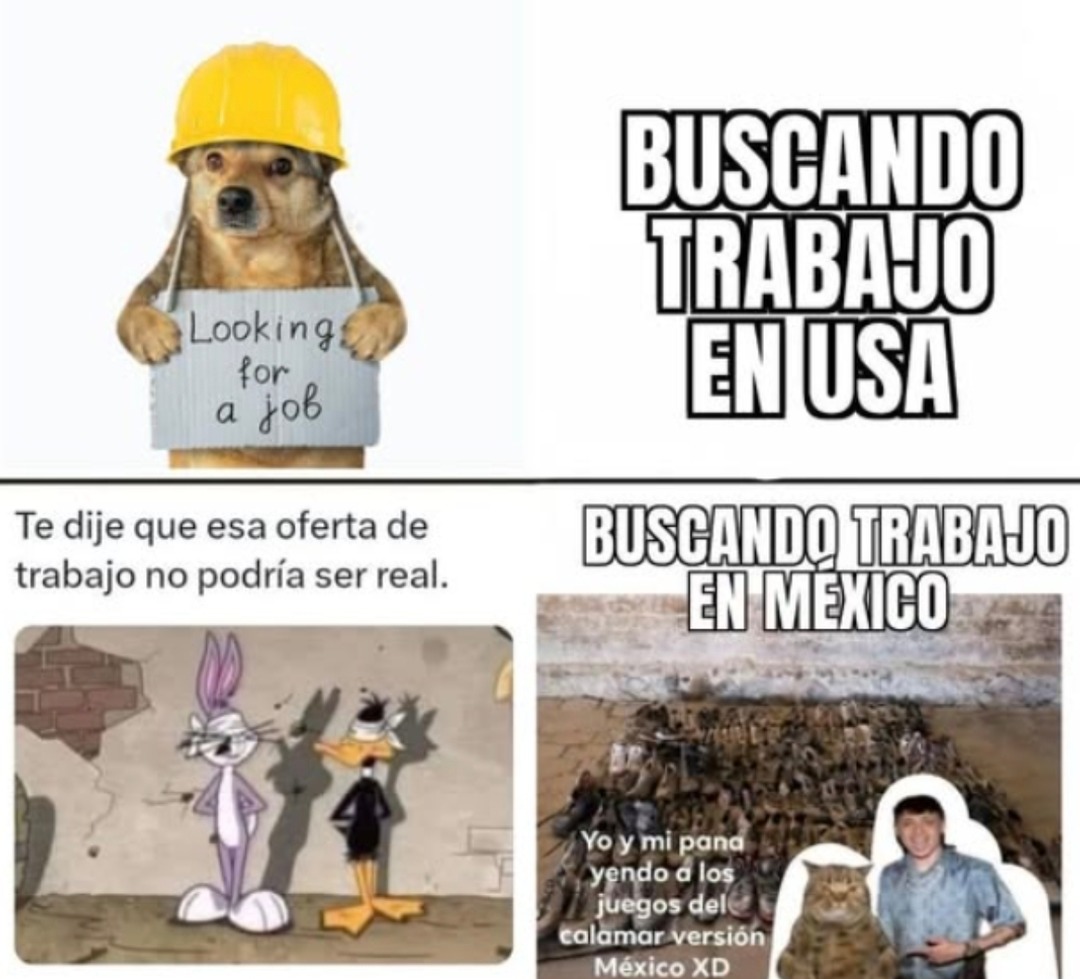 Mi compa y yo yendo a los Juegos del Calamar versión México - meme