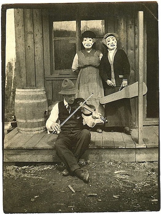 Old Photos - Old Scratch tuned up his fiddle and started the clown world we know today. - meme