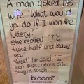 Man asks his wife…
