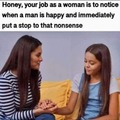 Your job as a woman ...