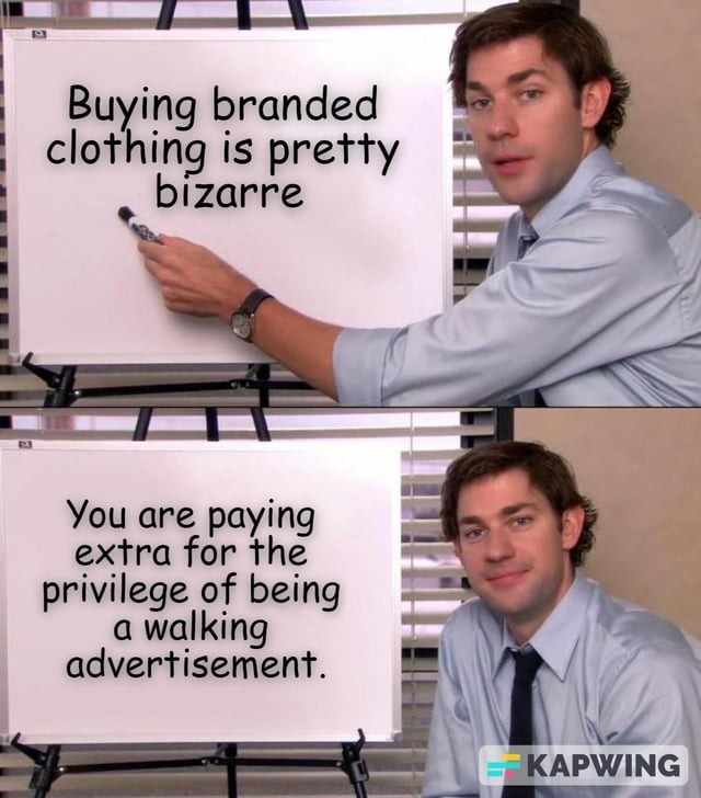 Branded clothing - meme