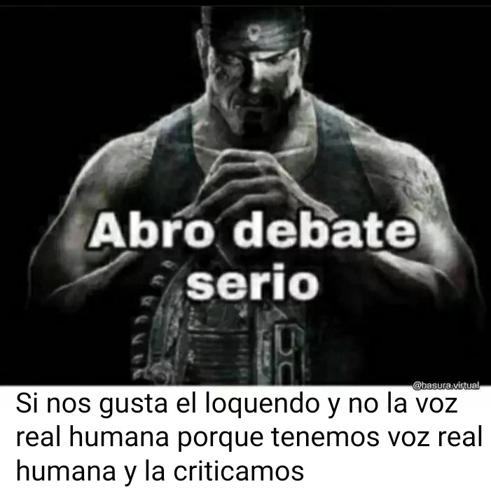 Debate serio - meme