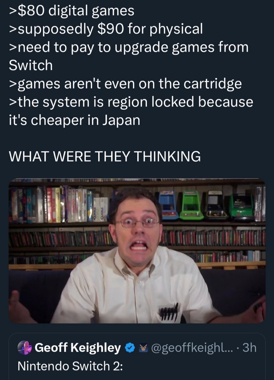 Nintendo really charging like games come with gold foil - meme